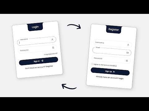 How to Create a Modern, Responsive Login & Registration Form in HTML, CSS & JavaScript