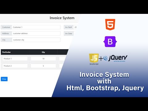 Billing system application in JavaScript | invoice management system |‪@CodeWithHarry‬
