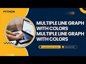 Multiple Line Graph in Python with Different Colors | Matplotlib | CBSE IP / CS #coding #python