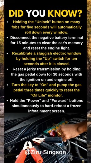 🚘Hidden Car Reset Tricks That Actually Fix Real Problems