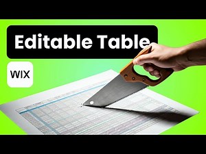 How to Make an Editable Table in Wix using a Repeater