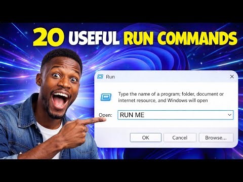 20 RUN COMMANDS Windows USERS Must Know #santosh