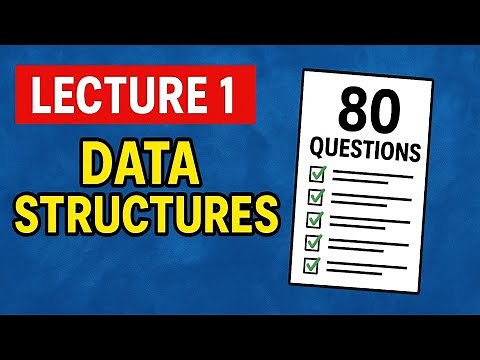 Lecture 1 - Data Structures in Python - 80 Solved Questions!