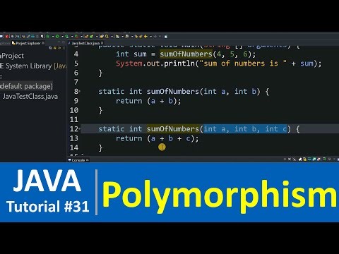 Java Tutorial #31 - Polymorphism in Java Programming (Java OOPS)