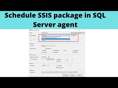 61 Schedule SSIS package in SQL Server agent | create sql job to run ssis package