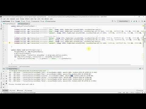 Merging Maps in Java 8 using stream apis | Different ways to merge Maps in Java 7 v/s Java 8