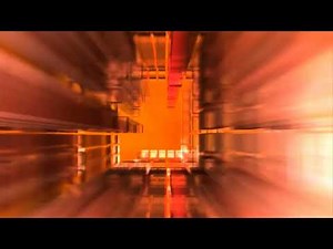 Tunnel Flying 3D Alien Red Future Tunnel Box Blocks Background Wallpaper | 4k Relaxing Screensaver
