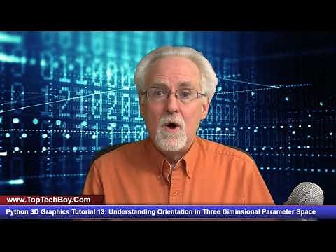 Python 3D Graphics Tutorial 13: Understanding Orientation in Three Dimensional Parameter Space
