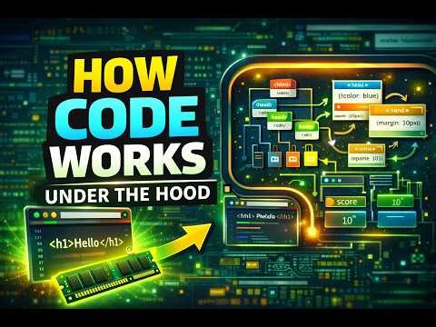 How HTML CSS JavaScript Work Internally | What Happens When You Run Code?