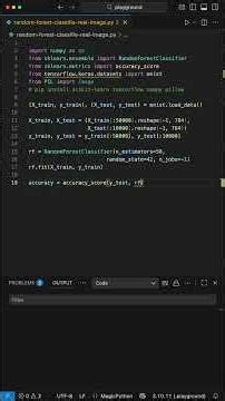 Prediction Handwritten Digitis using a Random Forest Classifier in Python