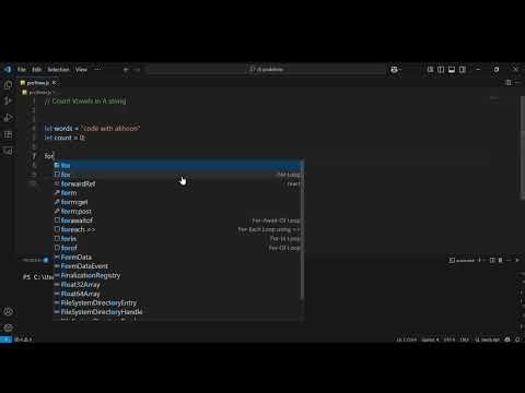 JavaScript Interview Question | Count Vowels in a String
