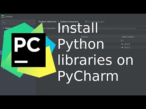Import Python libraries in PyCharm