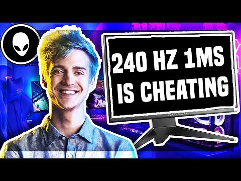 UnBoxing Ninja's 240Hz Gaming Monitor!? AlienWare AW2518H Gaming Monitor!