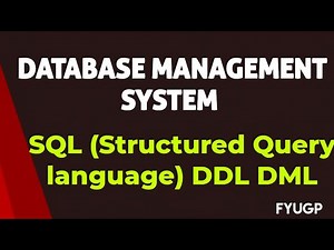 SQL Structured Query language Data definition language Data manipulation language database managemen