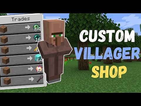How To Make A Villager Shop in Minecraft Bedrock! (No Mods, 1.20+)