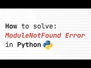 How to solve: "ModuleNotFoundError" in Python (pip: command not found)