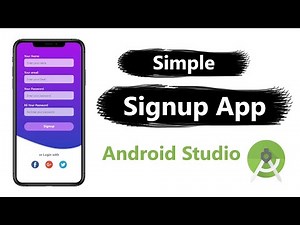 Simple Signup App in Android Studio | 2023