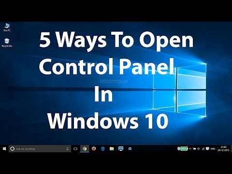 5 Ways To Open Control Panel in Windows 10