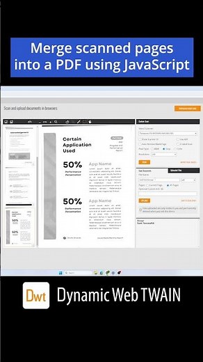 Save all scanned pages into a PDF using #javascript
