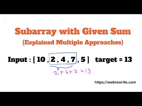 Subarray with Given Sum | Non Negative Numbers | Programming Tutorials