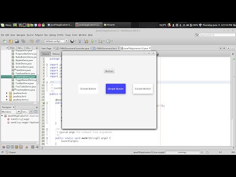 JavaFx JFoenix Tutorial #2 : Material Design Buttons