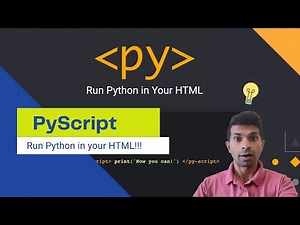 PyScript - Run Python in HTML - A boon for young learners #coding #python #pyscript
