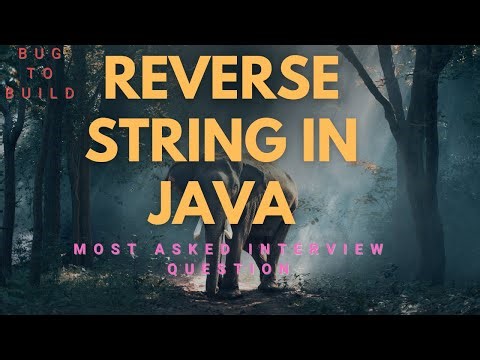 Reverse String in Java | Most Asked Interview Question