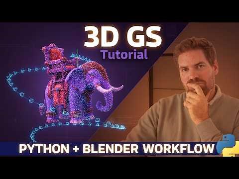 100% Automated 3D Gaussian Splatting Dataset Creation from 3D Mesh (Blender Python API)