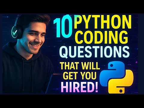 10 Python Coding Questions That Will Get You Hired #python #interview#coding #artificialintelligence