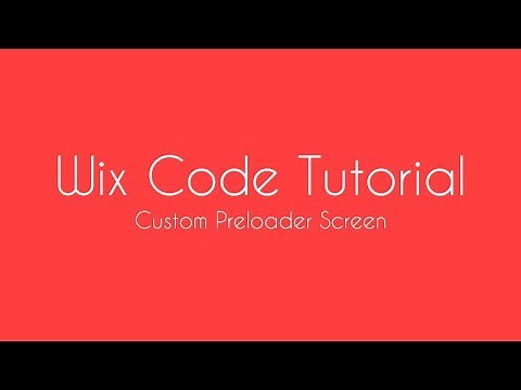 How To Create A Custom Preloader Screen in Wix - Wix Code Tutorial | Wix Website Tutorial