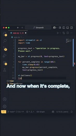 I Made My App 1000x More Engaging w 1 Line of Code : Streamlit day 21 #python #coding #programming