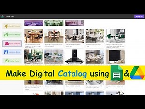 Build Dynamic Digital Catalog with Google Sheets and Drive #googlesheets #imagegallery
