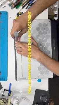 Replacing a cooling fan in a Dell Alienware laptop by Cell Geeks Repair Desk