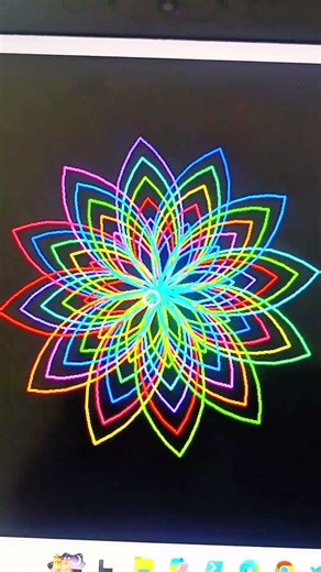 Beautiful Flower Pattern Animation in Python | Generative Art Using Math #shorts #coderlife #codeart