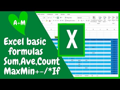 Excel beginners tutorial: basic formulas and functions