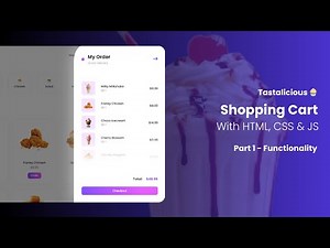 Build Shopping Cart 🛒 With HTML, CSS, & JS | Step By Step Tutorial