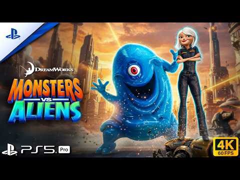 Monsters vs. Aliens - PS5™ Gameplay [4K 60FPS]