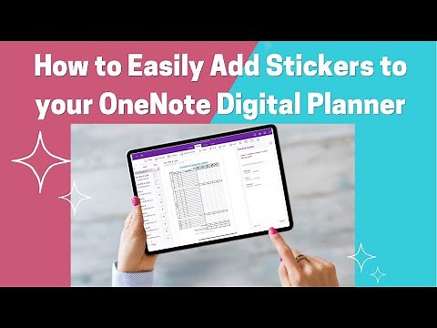How to Easily Add Stickers to OneNote Digital Planner