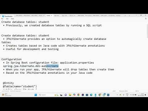 DAY 12 AUTOMATIC TABLE GENERATION USING JPA HIBERNATE AND REST API INTRO