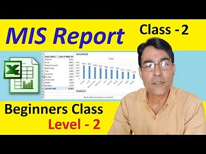 MIS Report in Excel Class - 2 | MIS Report series in hindi | Simple MIS Report using pivot table