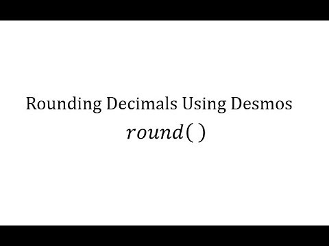 Rounding Decimals Using Desmos