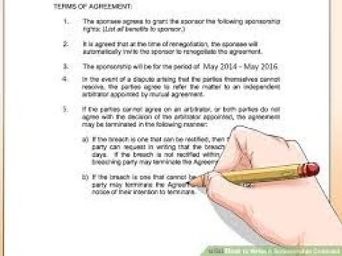Agreement and Contract