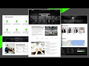 Complete Website with HTML CSS (bootstrap 5) | Full Responsive | ASMR Programming | No-Talking