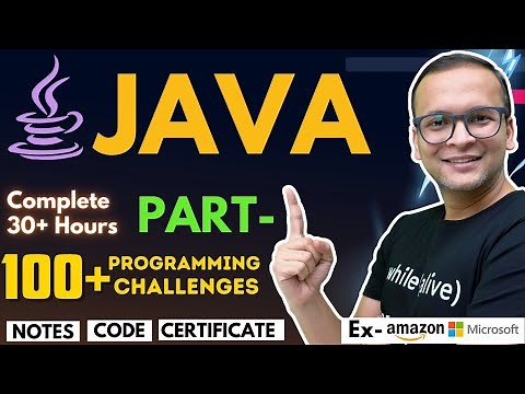 🚀🔥 JAVA Complete Course Part-1 (2024) | 100+ Programming Challenges