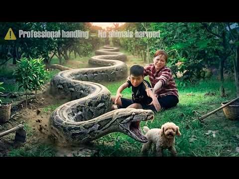 72-Hour Dramatic Rescue - Giant Python Attacks Beloved Dog, Brave Girl Rescues It
