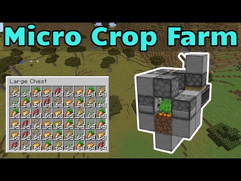 EASY Micro Crop Farm (Minecraft Java)