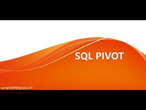 Pivot and Dynamic Pivot in SQL | Full Explanation with Examples