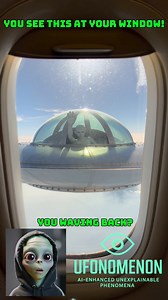 This alien pilot was seen from there window! Must see! #alien #aliens #airplane #sky #flight | Ufonomenon