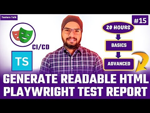 Playwright Typescript #15 Generate Readable Playwright Test Report | Playwright Automation Tutorial