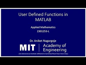 How to create User Defined Functions in MATLAB #matlabprogramming #Functionsinmatlab #matlabcode